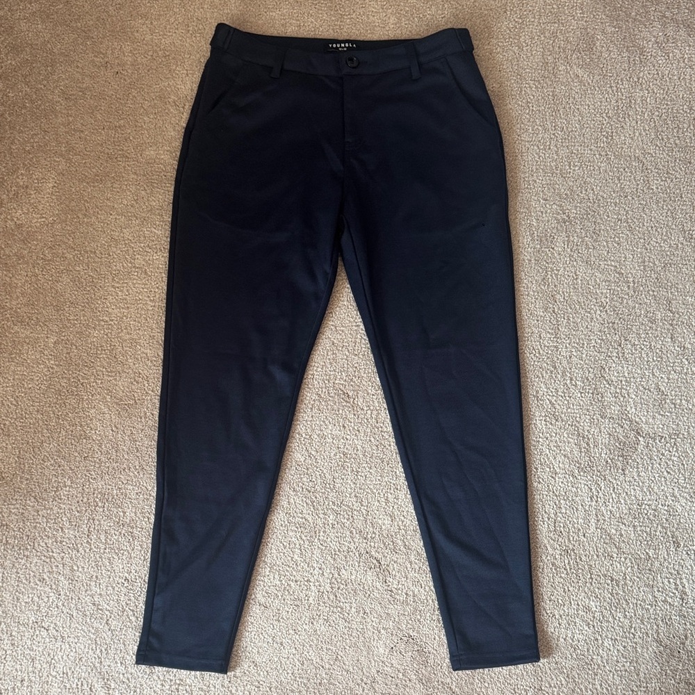 YoungLA Black Slim Tapered Chinos NWOT